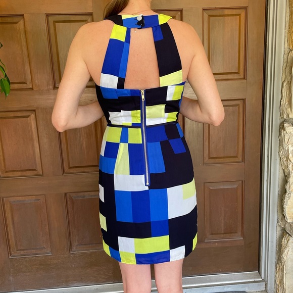 Milly Rectangle Print Anita Cascade Dress size 0 - Picture 9 of 10